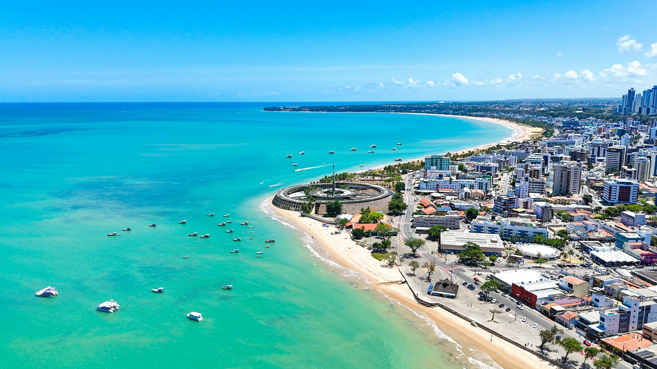 Vista aérea da orla de João Pessoa